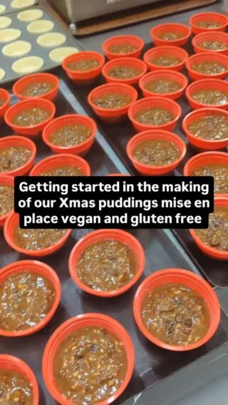 Xmas puddings vegan and gluten free prep